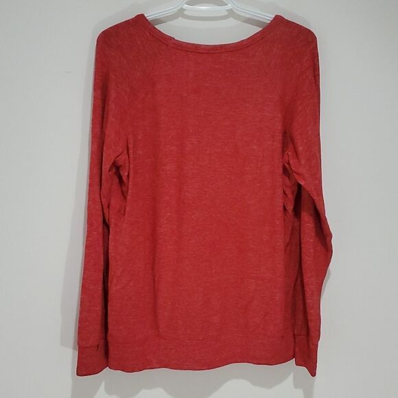 buffalo large crew neck red long sleeve sweater - Picture 5 of 7
